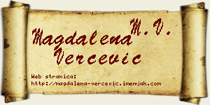 Magdalena Verčević vizit kartica